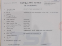 Công bố kết quả kiểm nghiệm chất lượng trà hổn hợp gạo lứt huyết rồng - đậu đen xanh lòng.